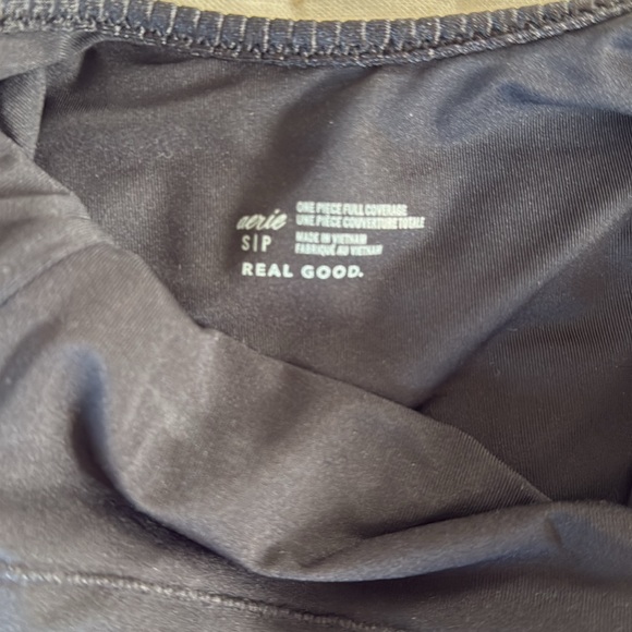 Aerie ribbed shine one piece full coverage - Picture 2 of 4